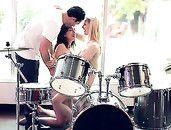 Drummer Fucks Two Beautiful Girls And Cums Hard