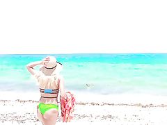 Bikini Girl With Curves Goes Home With Him To Fuck