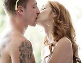 Blowjob From A Beautiful And Busty Ginger Babe